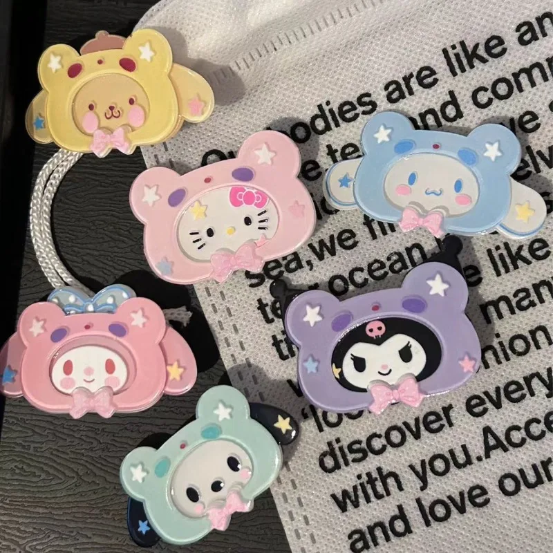 

Kawaii Sanrio Kuromi My Melody Hello Kitty Hairpin Cute Cartoon Bangs Clip Sweet Girly Heart Hair Accessories Minority Headgear