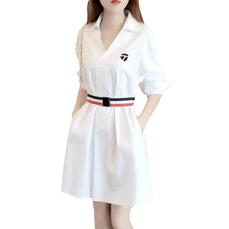 

2023 Summer Women's Golf New High Quality Dress Set Office Women's Clothing Dress Tent Embroidery Logo