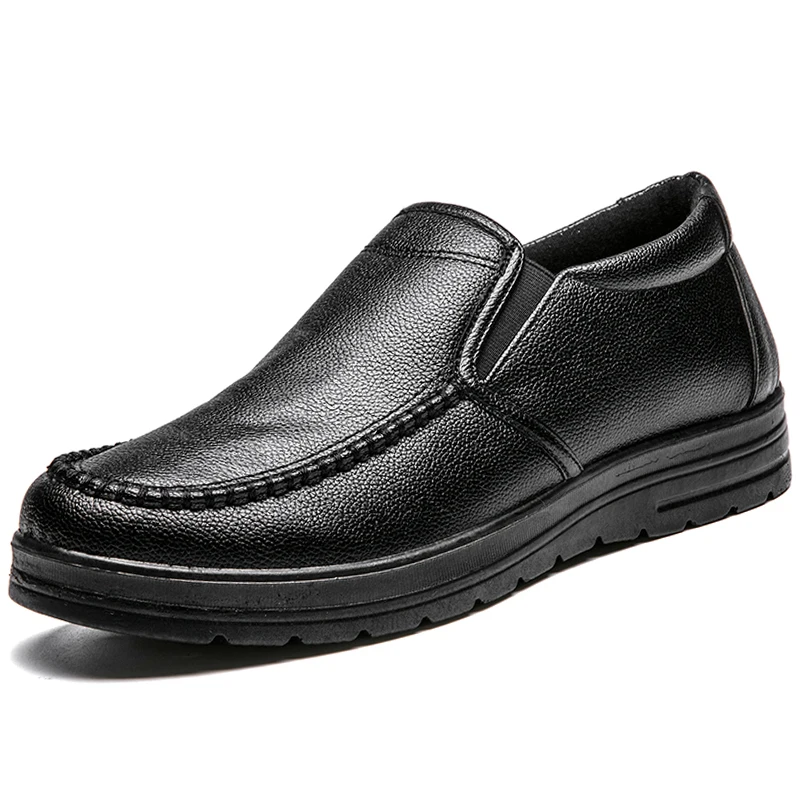 Men Loafers Light Leather Casual Shoes 