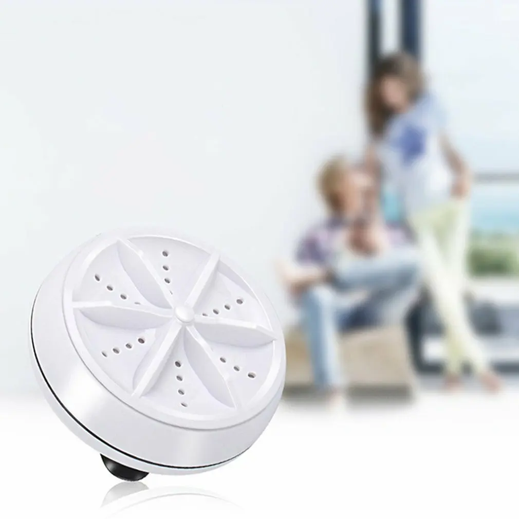 2 in 1 Portable Mini Washing Machine Ultrasonic Washer with USB Cable Convenient for Travel Business Trip | Дом и сад
