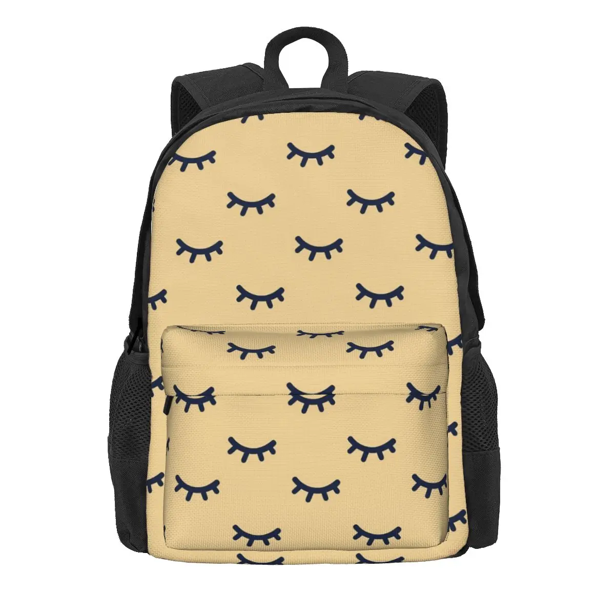 

Artistic Eyelashes Backpack Cute Closed Eyes Daily Backpacks Student Unisex Streetwear School Bags Custom Big Rucksack