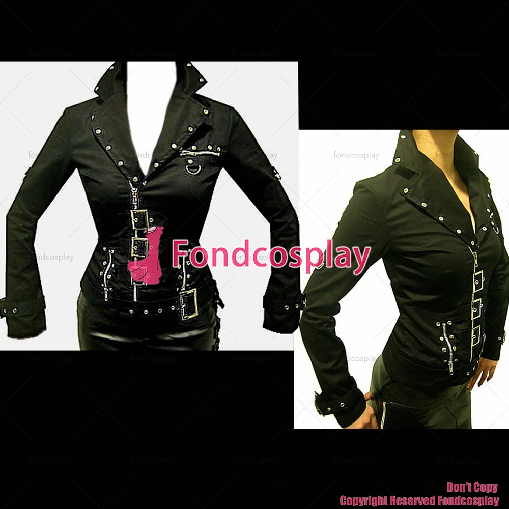 

tailor-made hiphop gothic tripp lolita punk fashion jacket black cotton small suits coat outfit costume tv/cd[ck133]