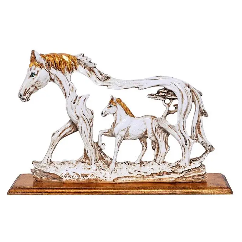 

Indian Riding Horse Sculpture Handcrafted Animal Ornament Sculpture Horses Statue Symbolizing Luck Wealth Power Health Peace And