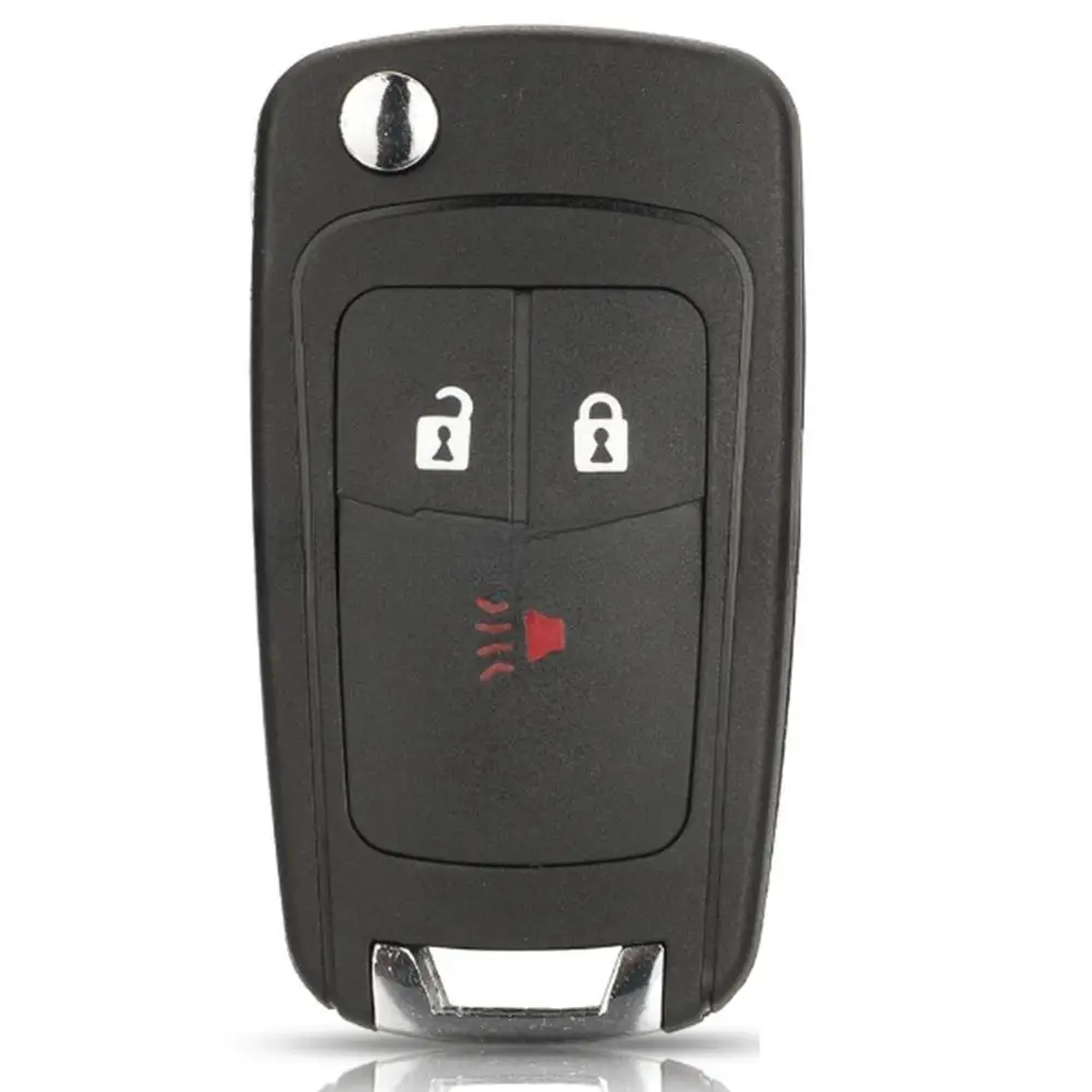 

Сменный Чехол для автомобильного ключа, 3-кнопочный складной пульт дистанционного управления, пустой чехол с необработанным лезвием, совме...