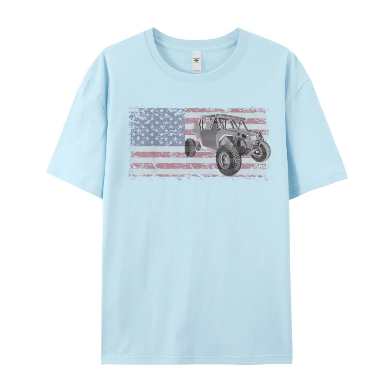 Футболки SXS UTV side by Crewneck Топы и футболки на НОВЫЙ ГОД Смешные с короткими рукавами