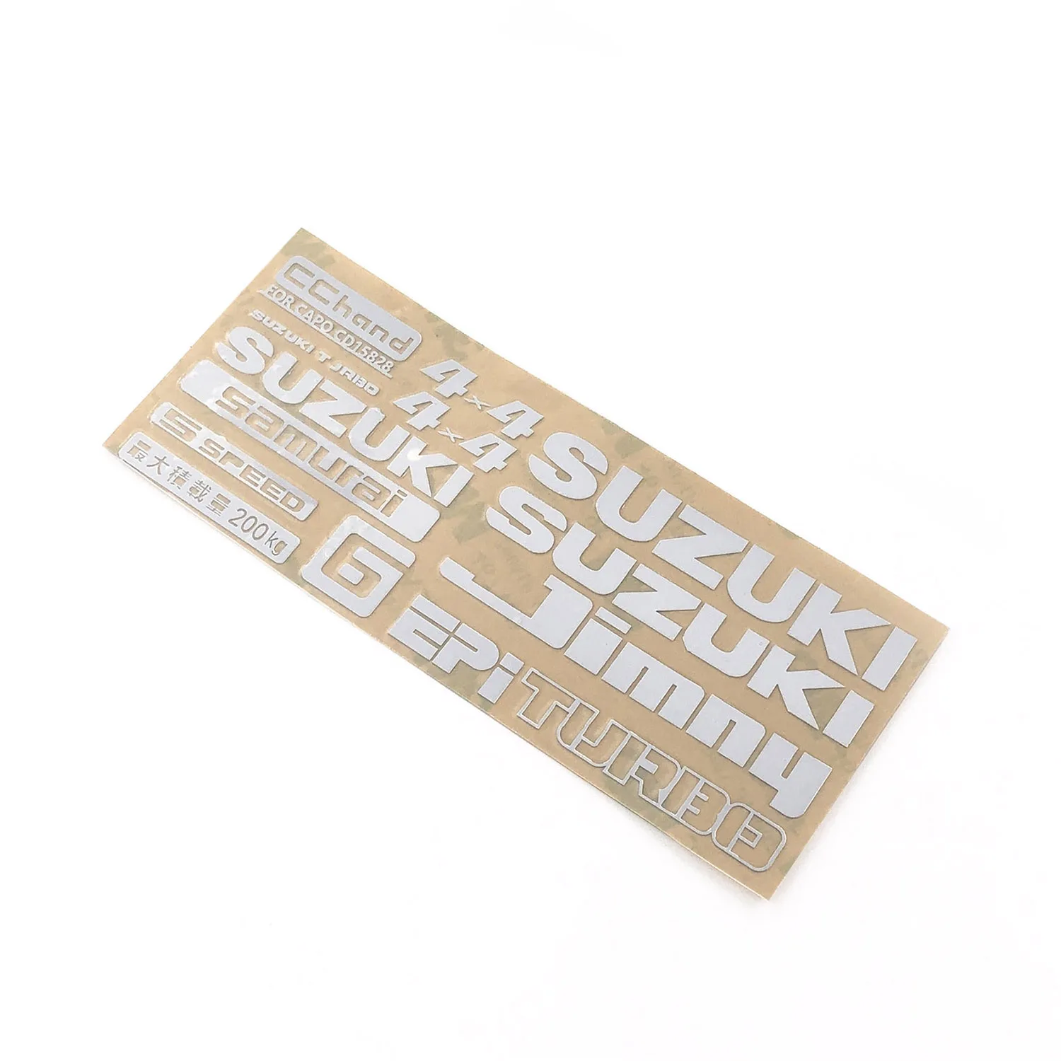 

CChand Metal Rear Logo Stickers Painted for 1/6 RC Capo Off-road Crawler Vehicle Suzuki Samurai Car Parts Model TH20846