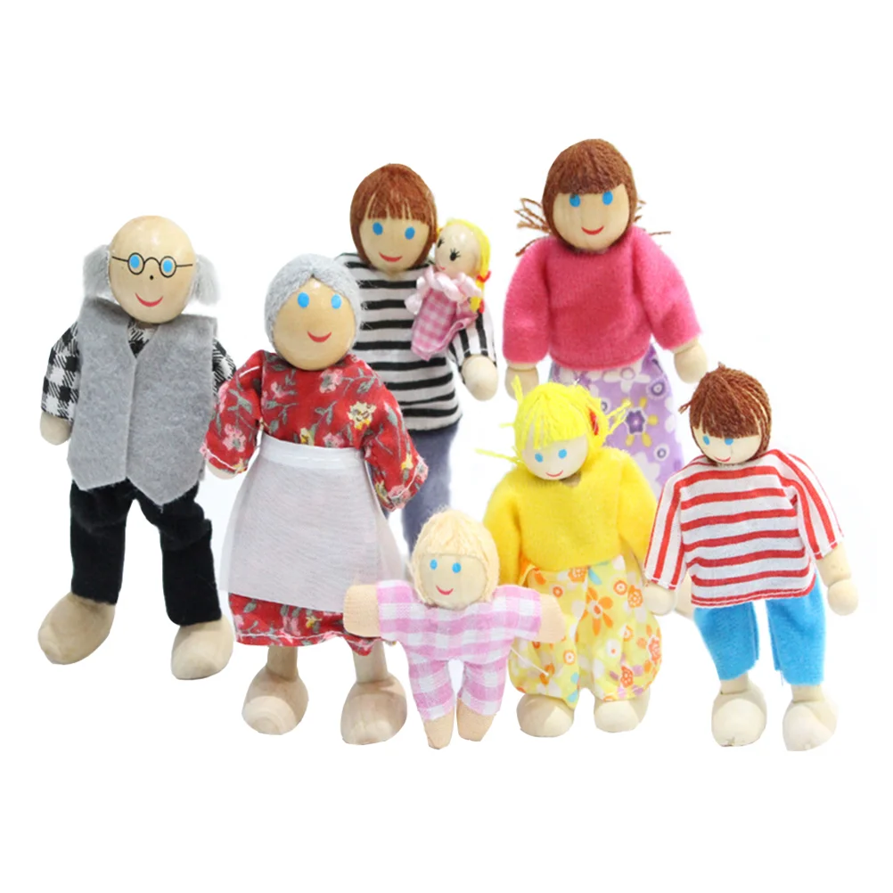 

8Pcs Role Play Mini House Adornment Character Children for Kids Gifts