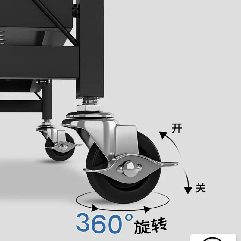 Простая Складная книжная полка мобильный шкаф для гостиной детский книжный