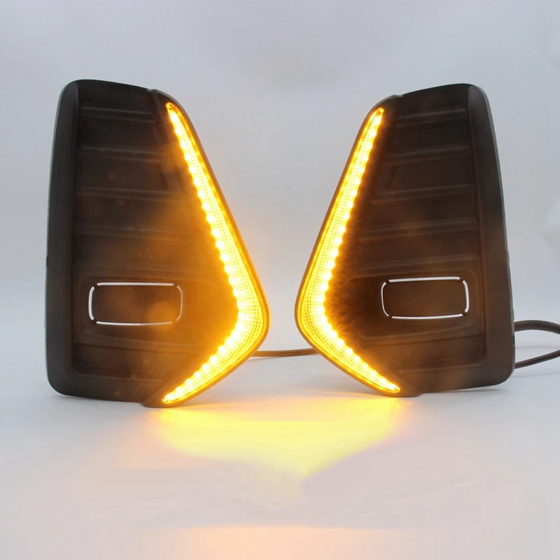 Автомобильные фары DRL дневные ходовые огни Daul Clour для Nissan Kicks 2021-2023 указатели