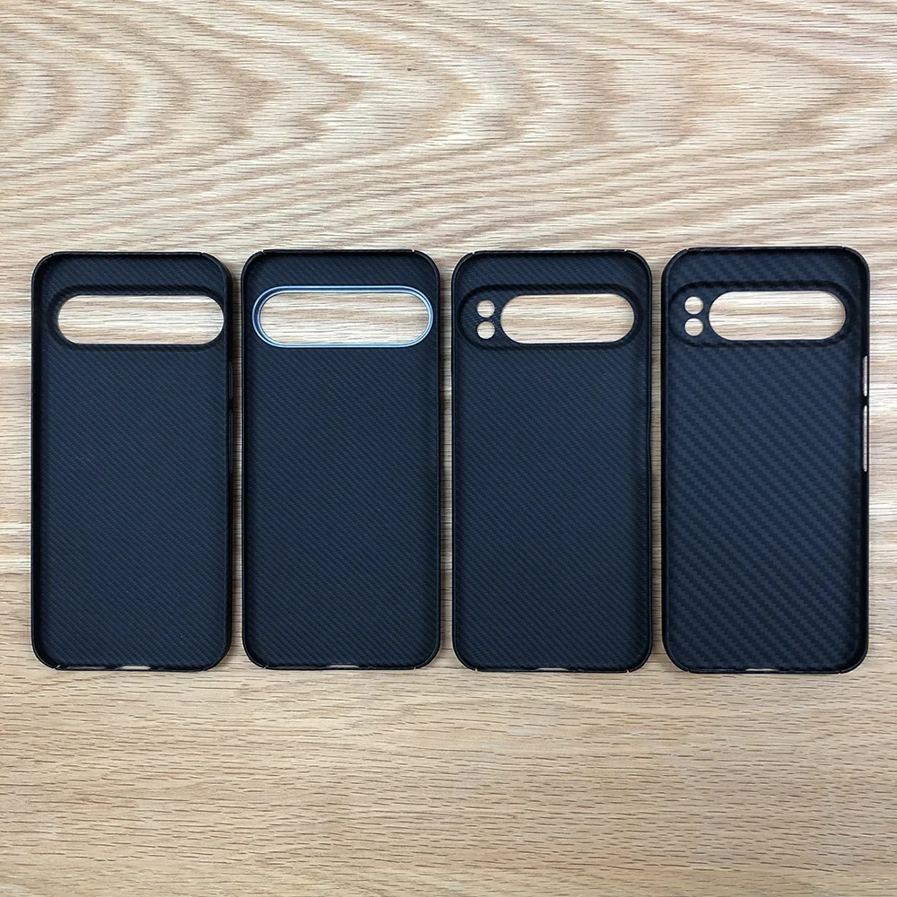 Черный телефон планшетофон для Google Pixel 9 Pro XL 9pxl p9pxl 9xl Kevlar Aramid Carbon Fiber 1500D 600D