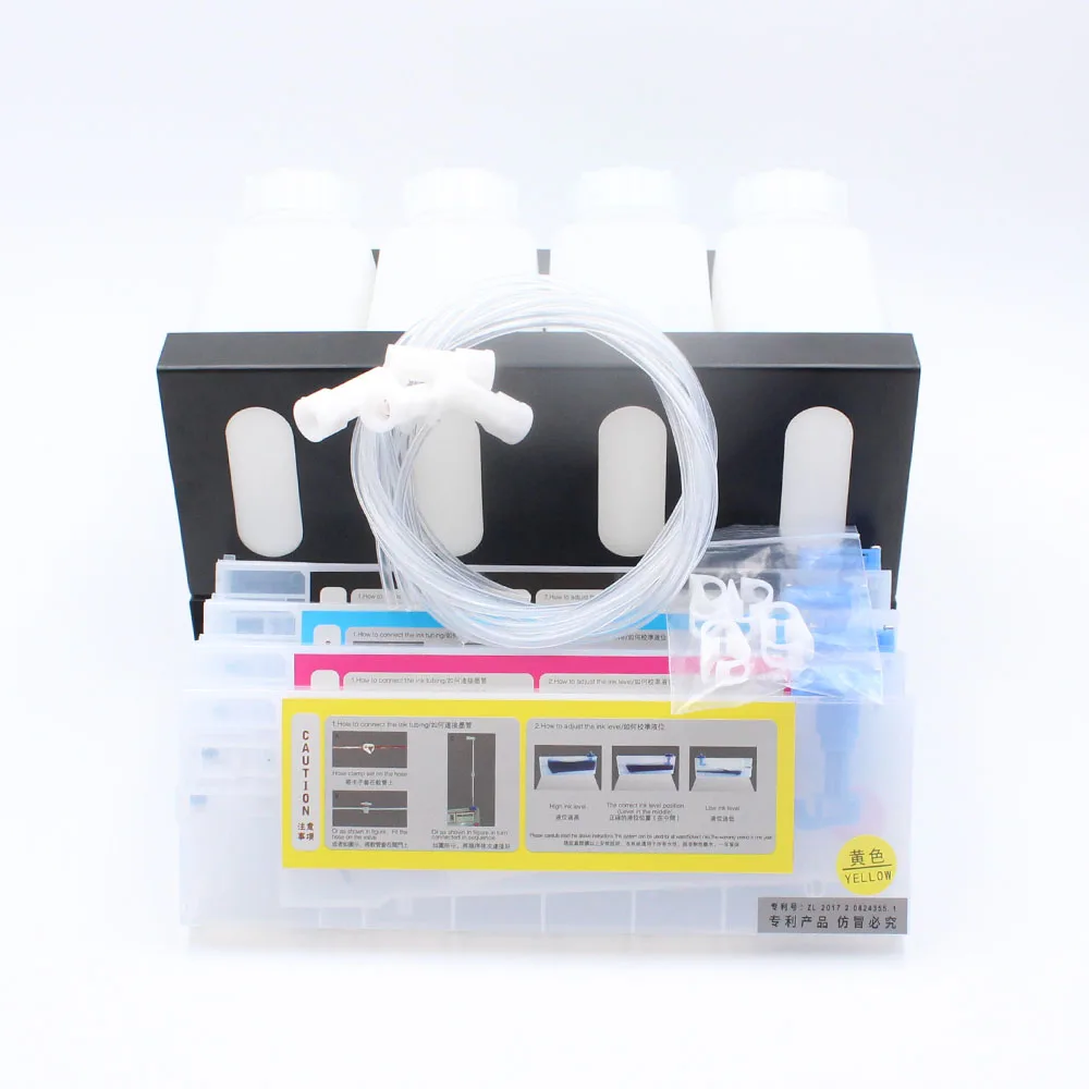 4 чернила + картриджа с чернилами Система СНПЧ непрерывной подачи чернил для