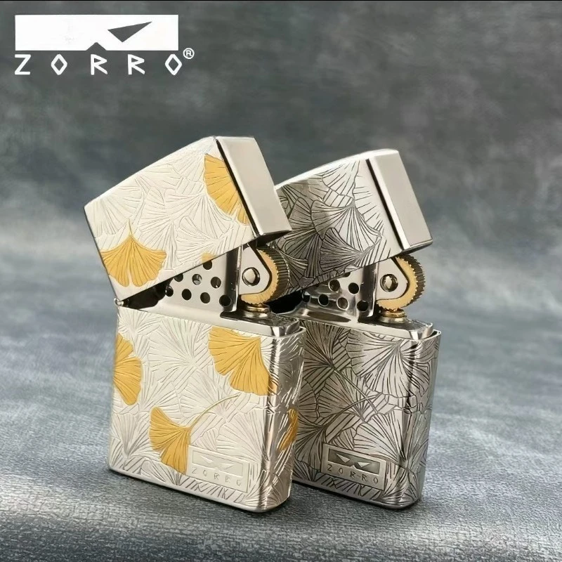 Фото Пятисторонняя медная резная керосиенная зажигалка Zorro второго поколения для парня, высококачественная зажигалка для сигарет №3