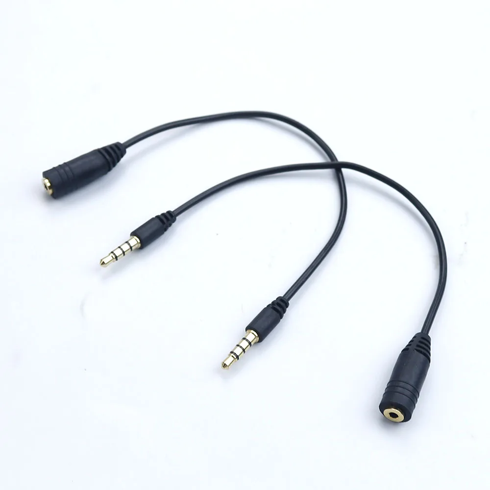 Адаптер для аудиокабеля T rrs 3 5 мм папа-мама