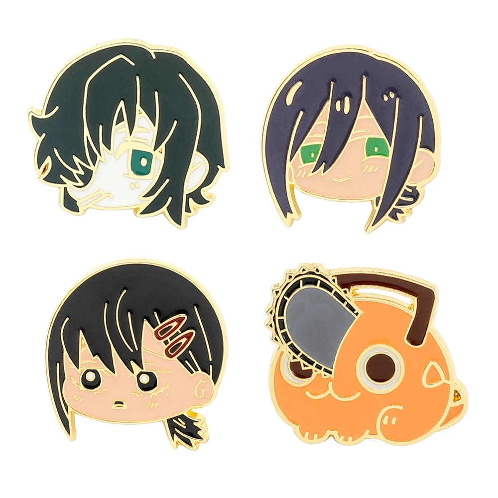 

Anime Chainsaw Man Brooch Cute Cartoon Figure Pochita Denji Badge Enamel Brooch for Kids Clothing Backpack Pin Accessories Gifts