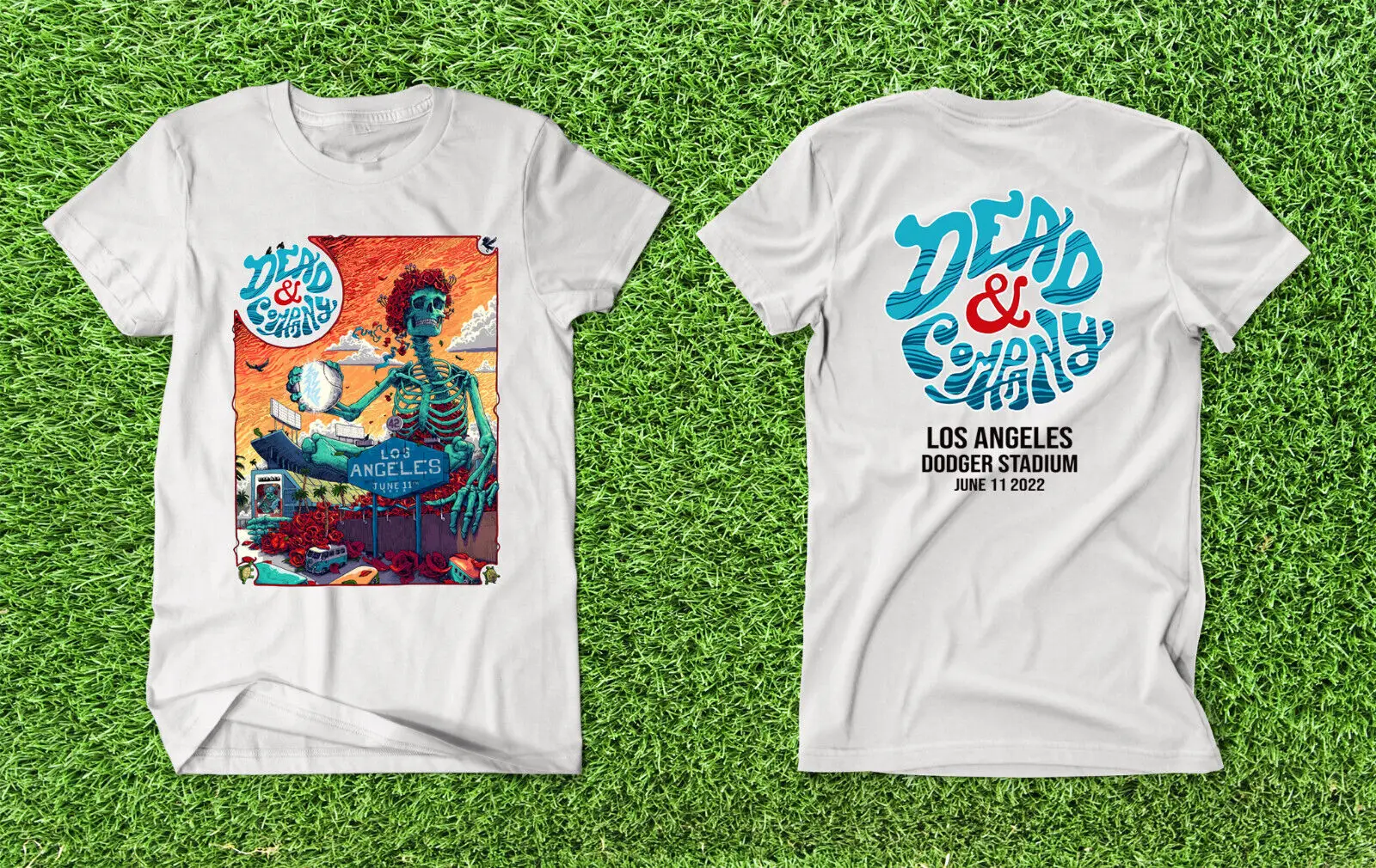 

dead and company los angeles Dodger Stadium june 11 2022 t shirt
