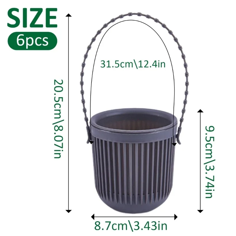 

MOONBIFFY Пластиковые подвесные горшки для суккулентов