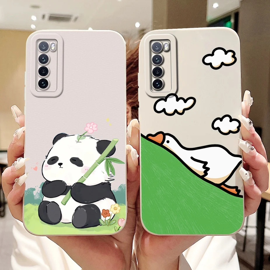 Чехол для Huawei Nova 7 5G JEF-AN00 с милой собакой и рисунком противоударный чехол телефона