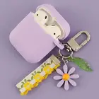 Силиконовый чехол для Apple AirPods 2, милый чехол с подвеской в виде авокадо, брелока для наушников