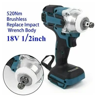 18v 520n m brushless cordless electric impact wrench 12 socket power tool wrench hand drill adapt to 18v battery
