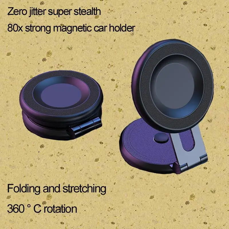 

R-JUST Magnetic Car Mount: The Ultimate Magsafe Solution with Invisible Folding Design for Effortless Convenience