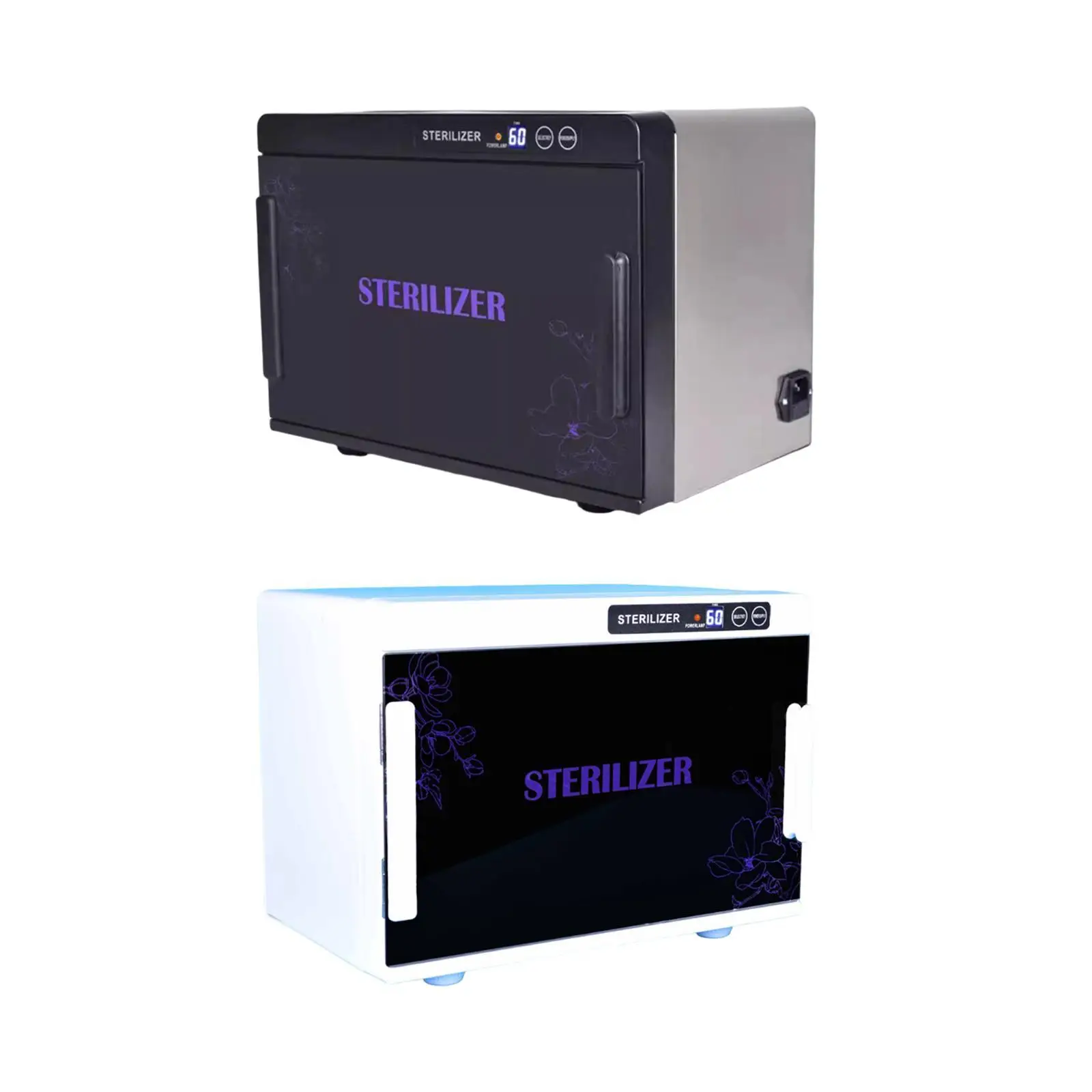 Шкаф для чистки инструментов ногтей Прочная коробка на 12 л косметических