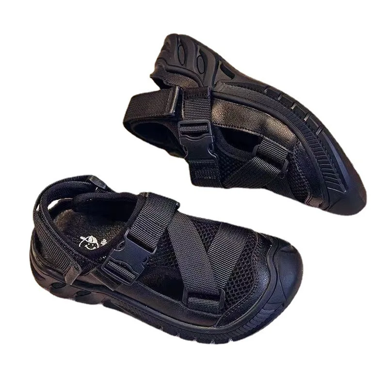 Сандалии для мальчиков нескользящая Мягкая подошва Новинка 2024 летние детские