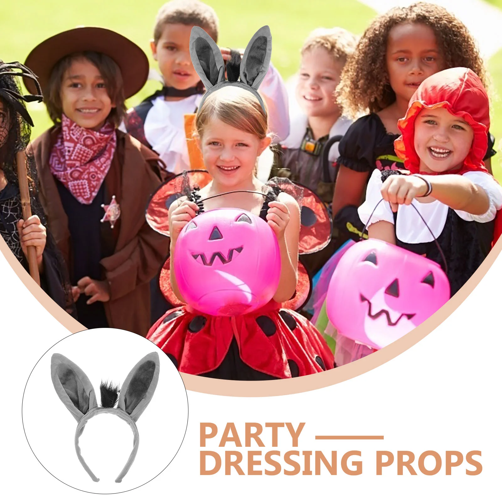 Осел повязка на голову с ушками для косплея аксессуары костюмов Хэллоуин