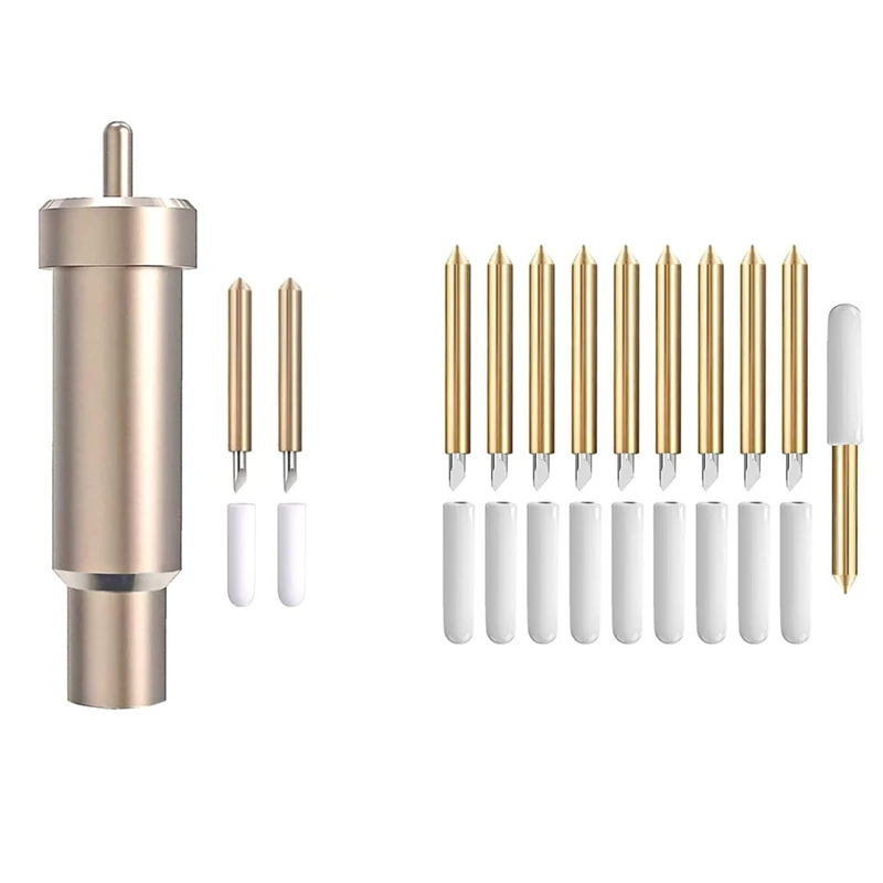 

Тонкие лезвия с корпусом и 10 шт. лезвий для Cricut, совместимые с Cricut Explore Air2/Air3/Cricut Maker/Maker 3