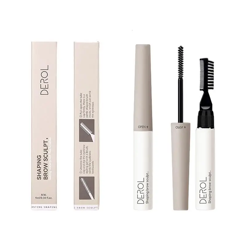 

Eyebrow Setting Gel Liquid Brow Cream With Double Ended Eyebrow Brush Waterproof Smudge-Proof Transfer-Proof Definer Sets Gifts