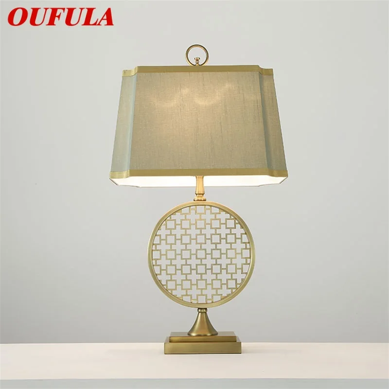 

OUFULA Modern Table Lamp Bedside LED Classical Design E27 Desk Light Home Decorative For Foyer Living Room Office Bedroom