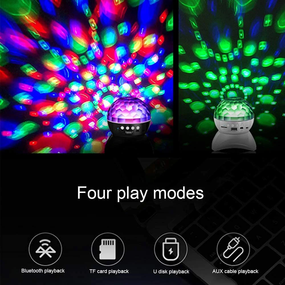 Диско-Шар освесветильник для диджевечерние беспроводной BT музыкальный
