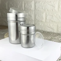stainless steel coffee shaker with lid filter chocolate sugar cocoa flour sifter powdered sugar cinnamon sieve kitchen tools