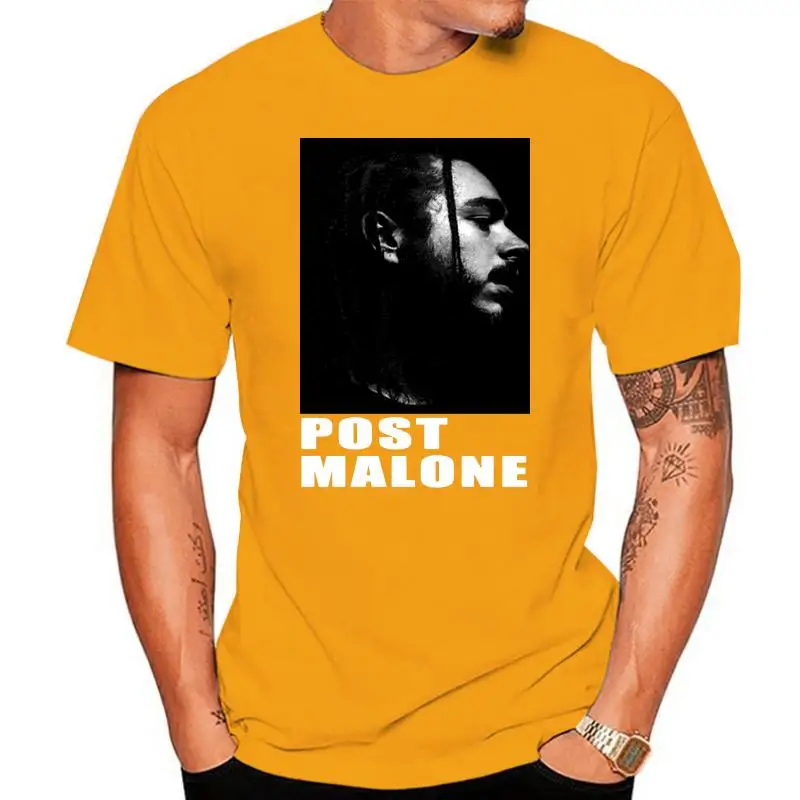 

Мужская черная футболка New post malone