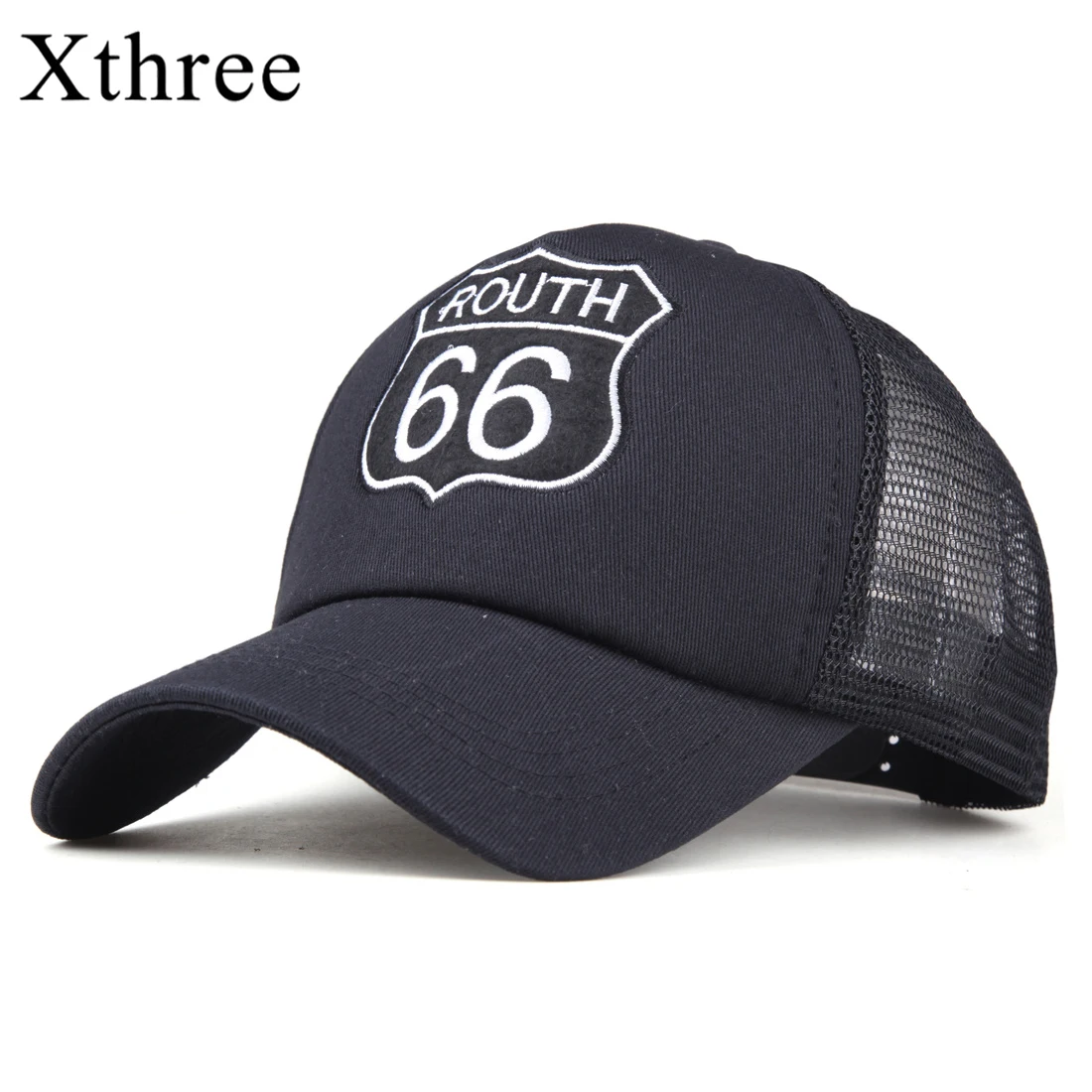 

Xthree мужская бейсбольная Кепка Route 66 с вышивкой, летняя сетчатая Кепка для мужчин и женщин, Кепка Snapback Gorras Hombre, Повседневная Кепка, шапка для п...