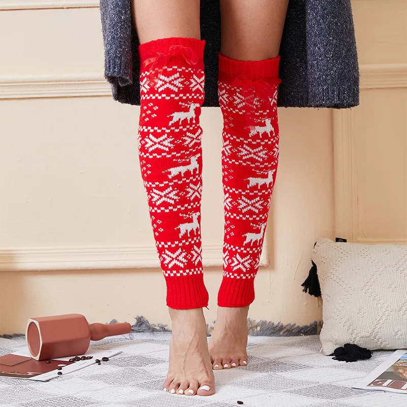

Everkaki Christmas elk mid tube socks pile pile socks wool socks
