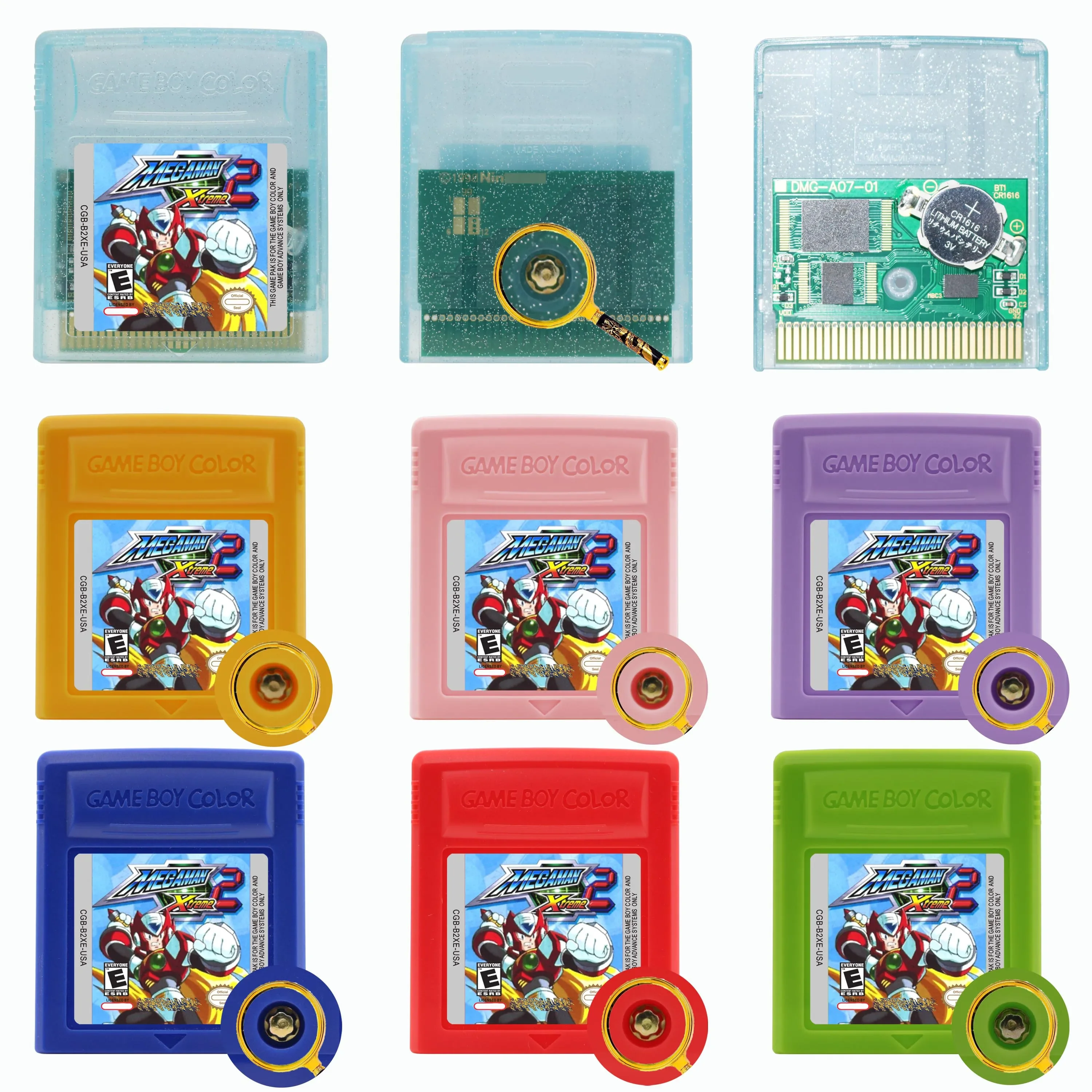 

Mega Man Xtreme 2 English GBC Game Cartridge 16 Bit Video Game Console Card High Quality Hexagon screw For GBC/GBA SP