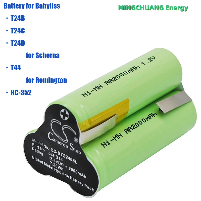 Battery Babyliss Shb16 For Babyliss T24b, T24c, T24d, Schern
