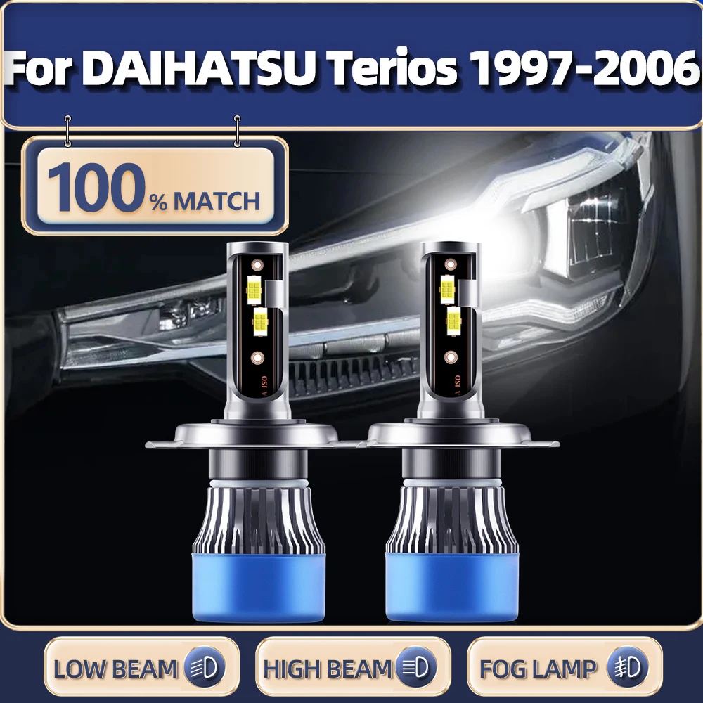 

20000LM Led Headlight Bulb 6000K Turbo Car Light High Low Beam Auto Lamp For DAIHATSU Terios 1997-2001 2002 2003 2004 2005 2006