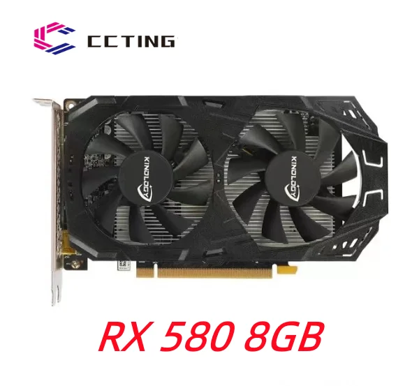 Графические карты AMD RX 580 8G для GDDR5 GPU майнинга видеокарта 8 Гб 256Bit 2048SP компьютер VGA