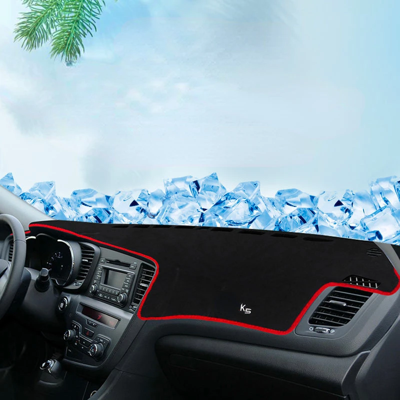 

For KIA K5 2011 2012-2014 Car Dashboard Cover Mat Avoid Light Pad Instrument Panel Carpets ANti-UV Accessories Interior Objects