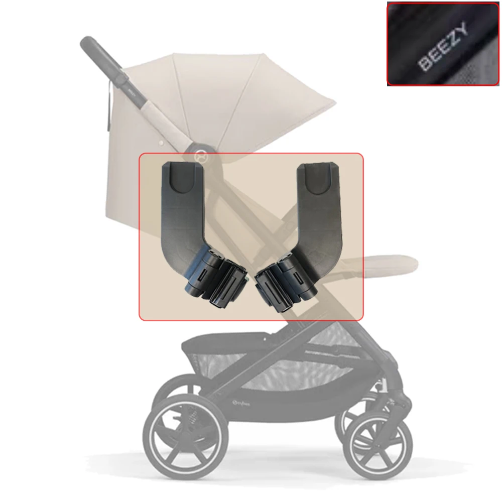 Фото Адаптер для коляски, совместимый велосипедный багги Beezy с Aton Cloud Q/Z Maxi Cosi, автокресло, корзина для детской коляски, разъемы-конвертеры №1