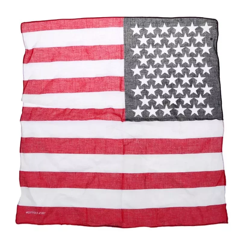 

Fashion Unisex US Flag Scarves Bandanas Hip-hop Dance Travel Head Scarf