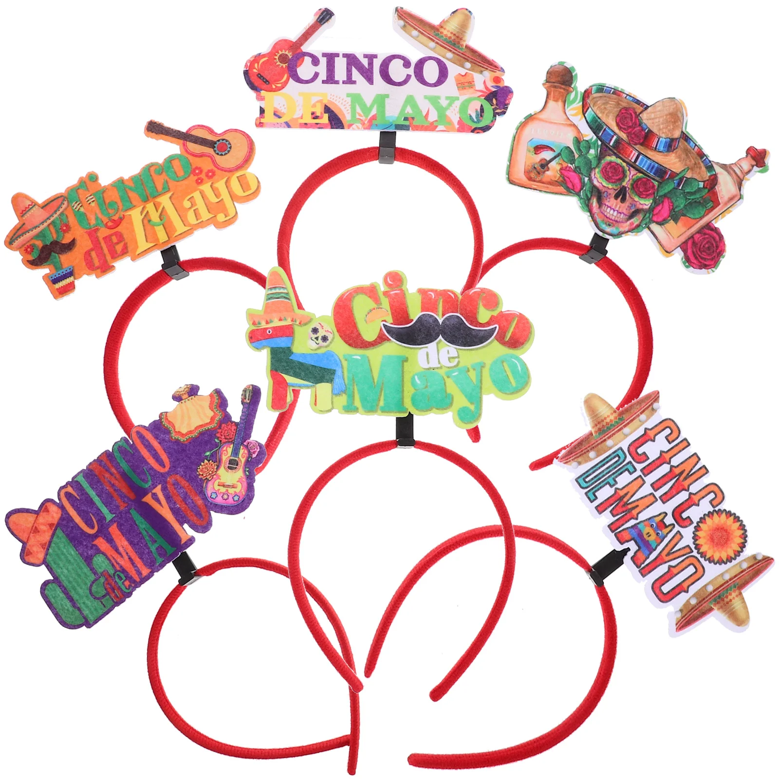 6 шт. повязка на голову в Мексике товары для вечеринок аксессуары повязок повязки