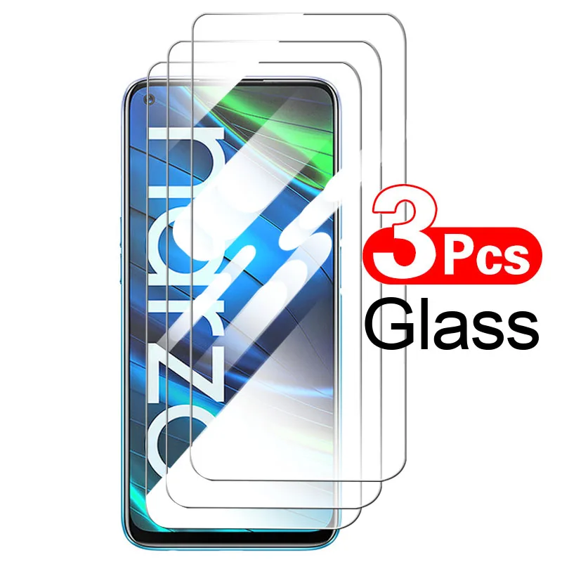 

Прозрачное защитное стекло 3 шт для Realme Narzo 20 Pro 20A, защитная стеклянная пленка для Realme C3(3 камеры) C21 C25 C15 C11 9D, защита