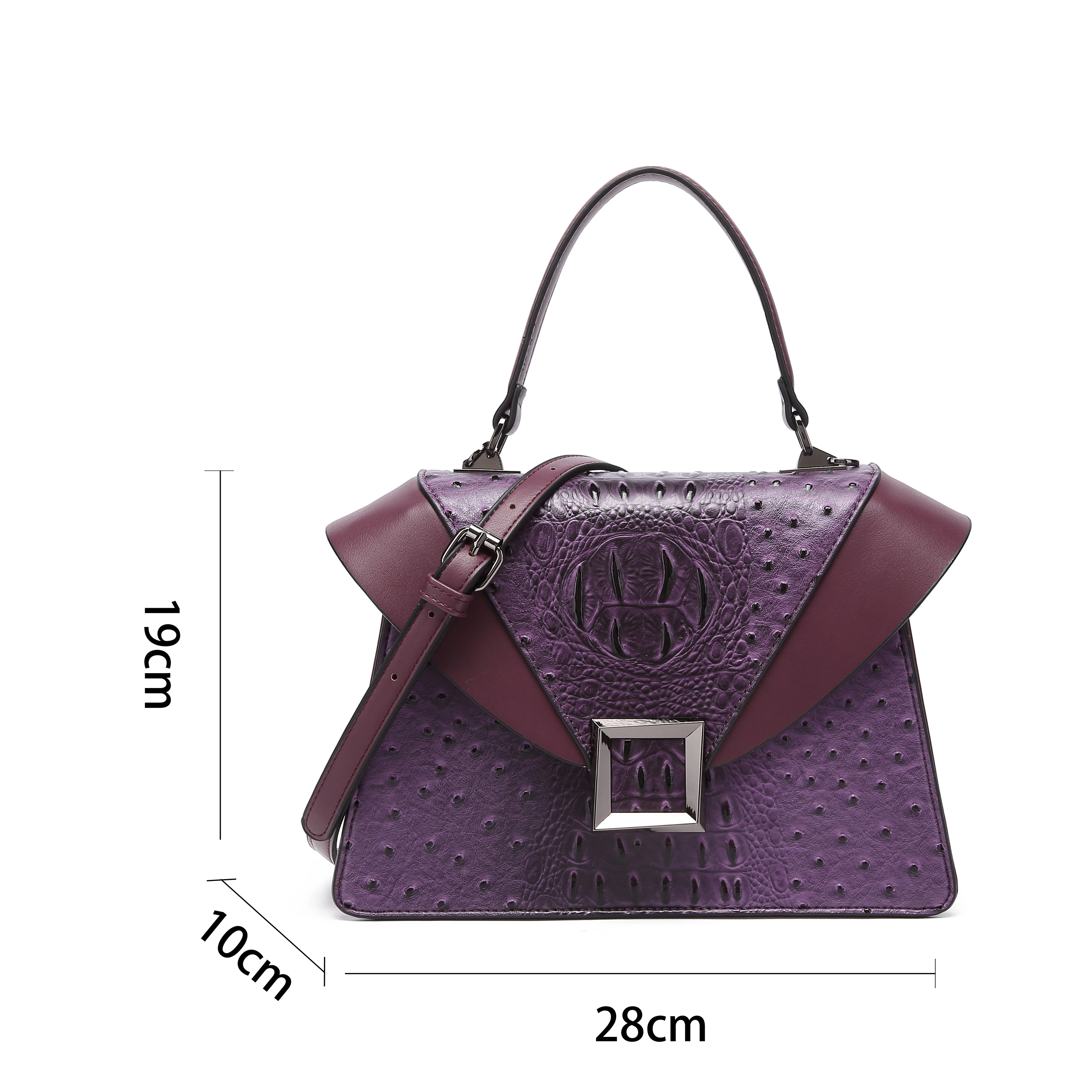 Женская сумочка в стиле ретро с крокодиловым узором элегантная и модная женская