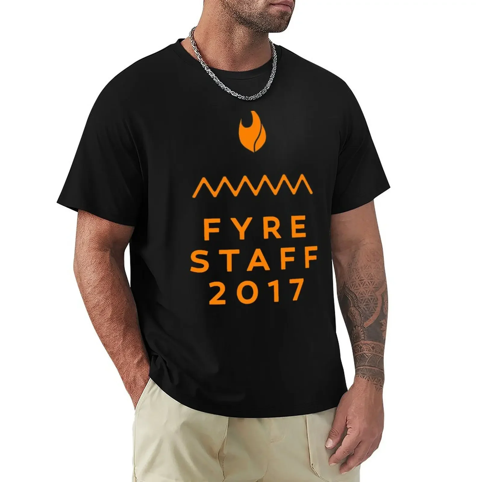 Футболка Fyre Staff новое издание винтажная одежда летняя тяжелые футболки для