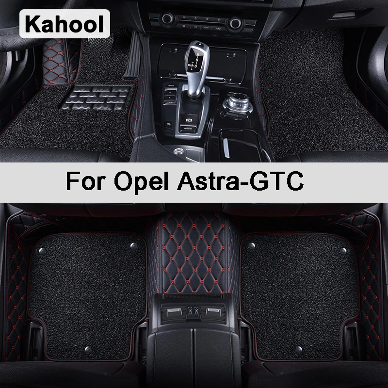 

Kahool Car Floor Mats For Opel Astra GTC Hatchback Coupe CC Sedan H J G Foot Coche Accessories Carpets