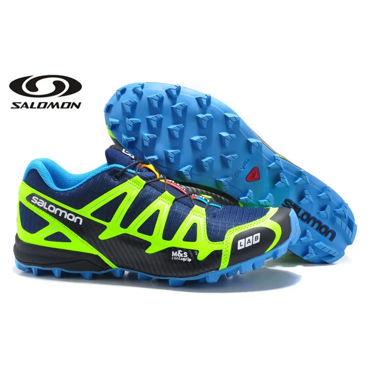 Free Shipping Salomon Speed Cross 3 CS III Men Sneakers Red Man Breathable Flats  Men Running Shoes Trainers