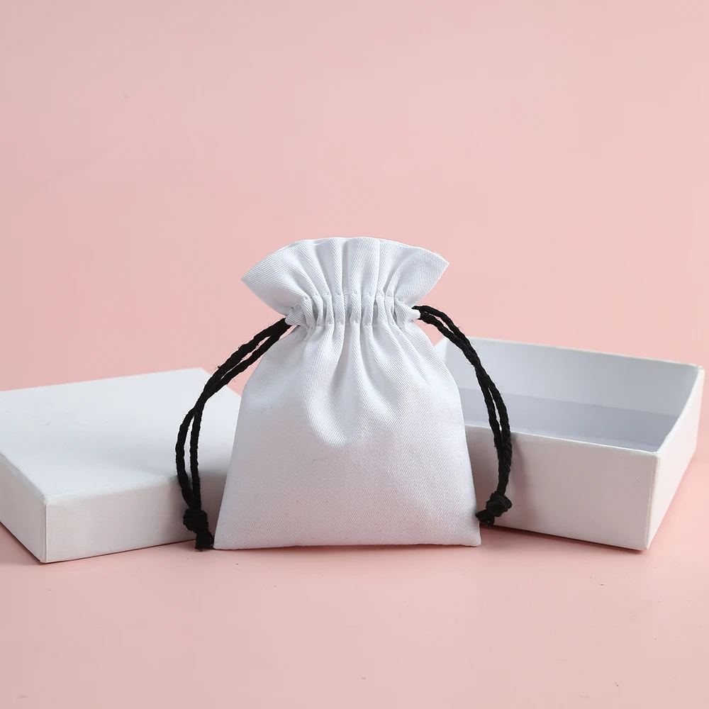 

100pcs Multi Size Reusable Cotton Drawstring Gift Bags Jewelry Packaging Bags Wedding Party Decoration Drawable Bag Gift Pouch