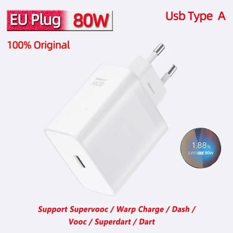 Зарядное устройство Oneplus Оригинальный адаптер Supervooc 80 Вт Type-A Кабель для сверхбыстрой зарядки 100 Вт Тип C One Plus 13 10 Pro 11 Nord CE 3 CE3